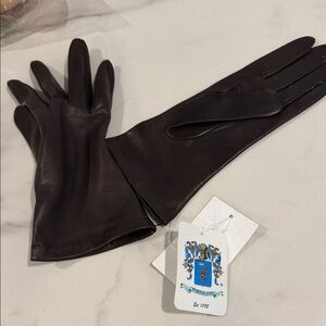 Portolano Dark Brown Leather Gloves